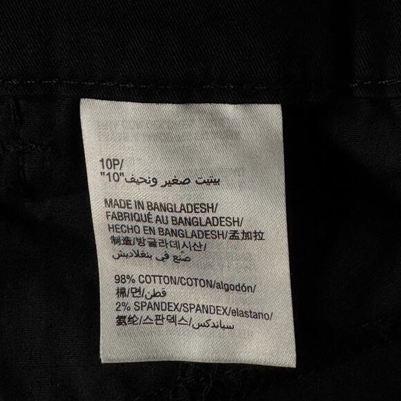 Karen Scott Petite SZ 10P Capris Pants Stretch Slimming Mid-Rise Zip-Fly Black - Picture 10 of 11